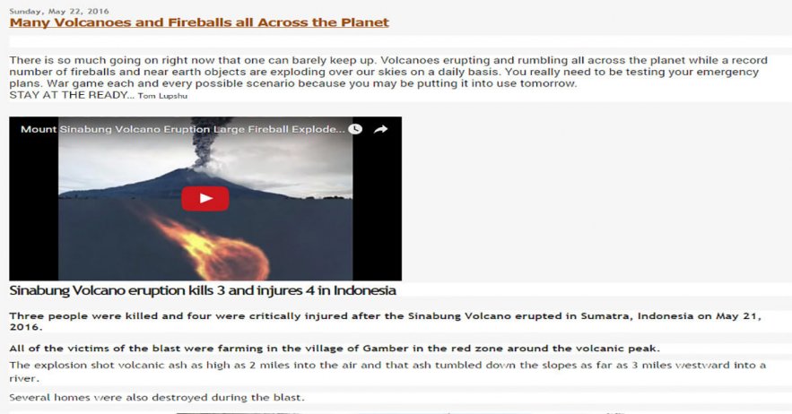 Many Volcanoes and Fireballs all Across the Planet - Mikdash HaMoshiach