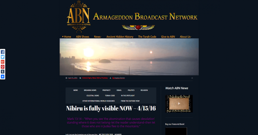 Nibiru Fully Visible - ABN - Mikash HaMoshiach - RayEl RaEl